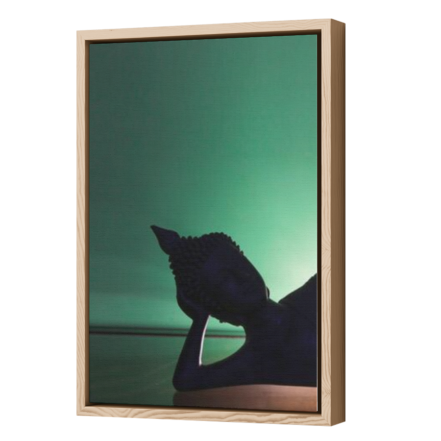Thumbnail for Canvas - Wood Grain Floating Frame