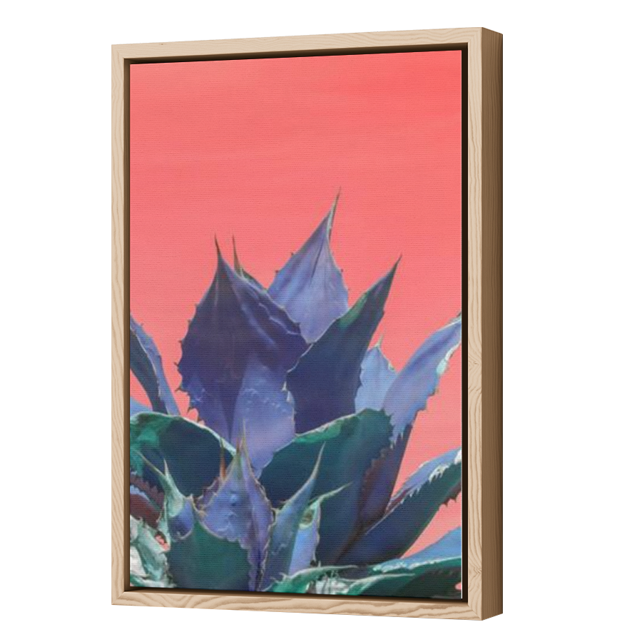 Thumbnail for Canvas - Wood Grain Floating Frame