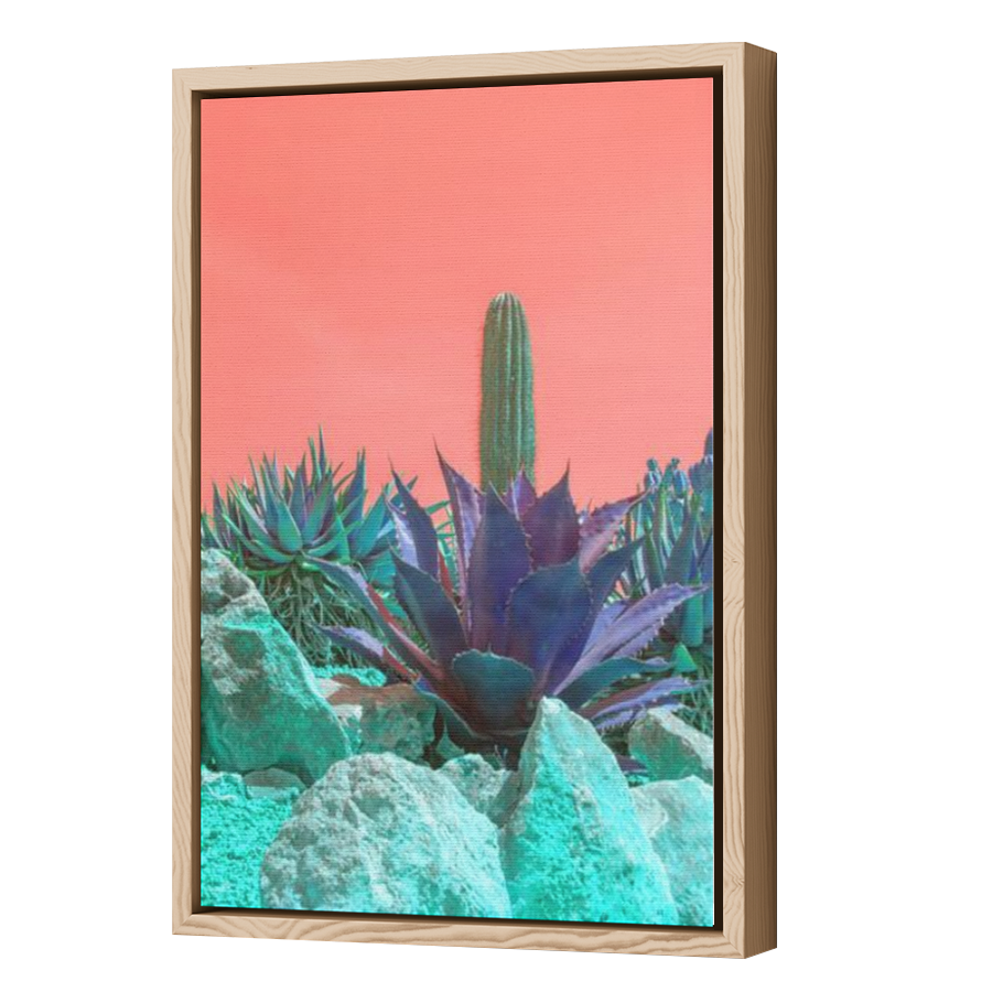 Thumbnail for Canvas - Wood Grain Floating Frame