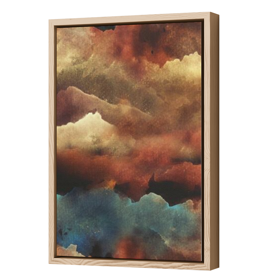 Thumbnail for Canvas - Wood Grain Floating Frame