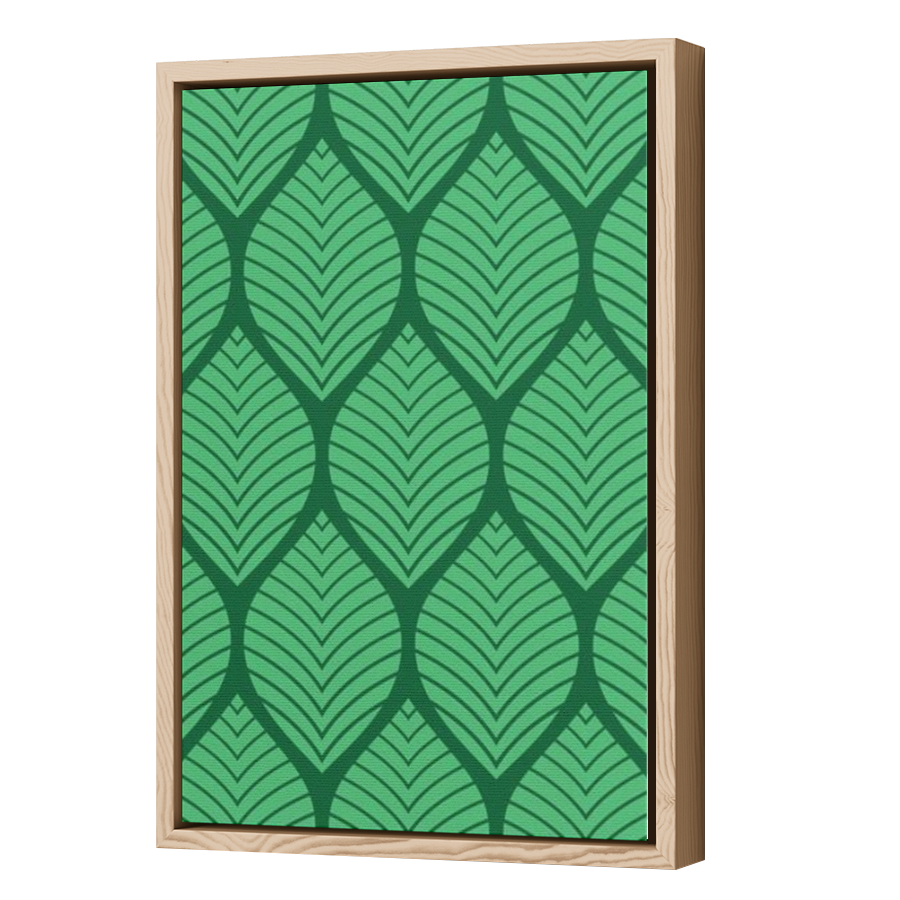 Thumbnail for Canvas - Wood Grain Floating Frame