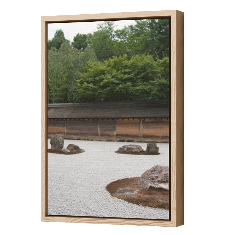 Thumbnail for Canvas - Wood Grain Floating Frame