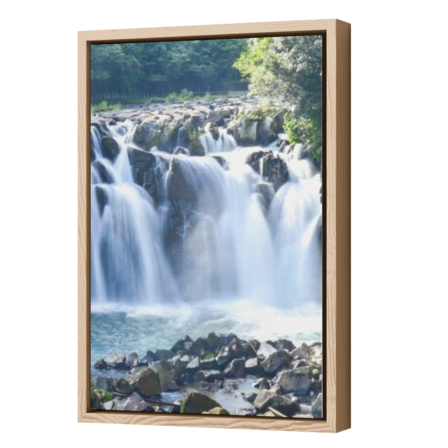 Thumbnail for Canvas - Wood Grain Floating Frame