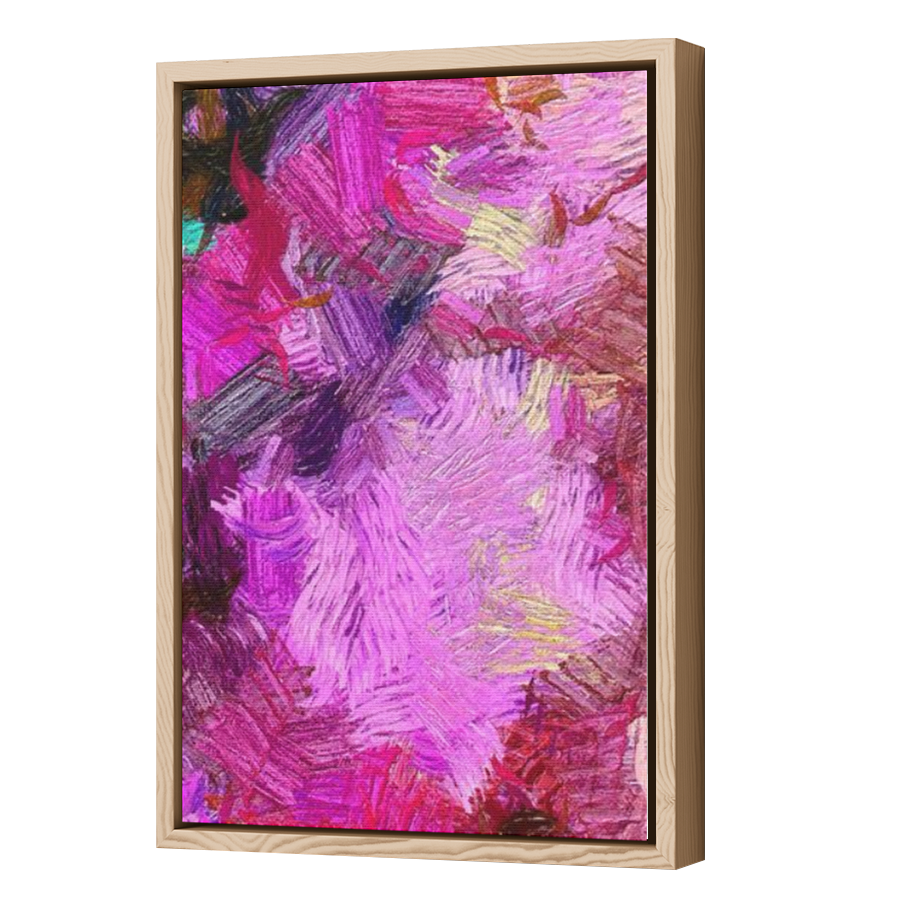 Thumbnail for Canvas - Wood Grain Floating Frame
