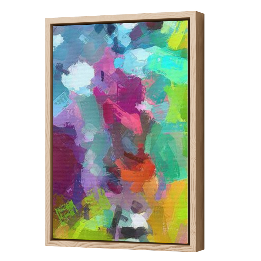 Thumbnail for Canvas - Wood Grain Floating Frame