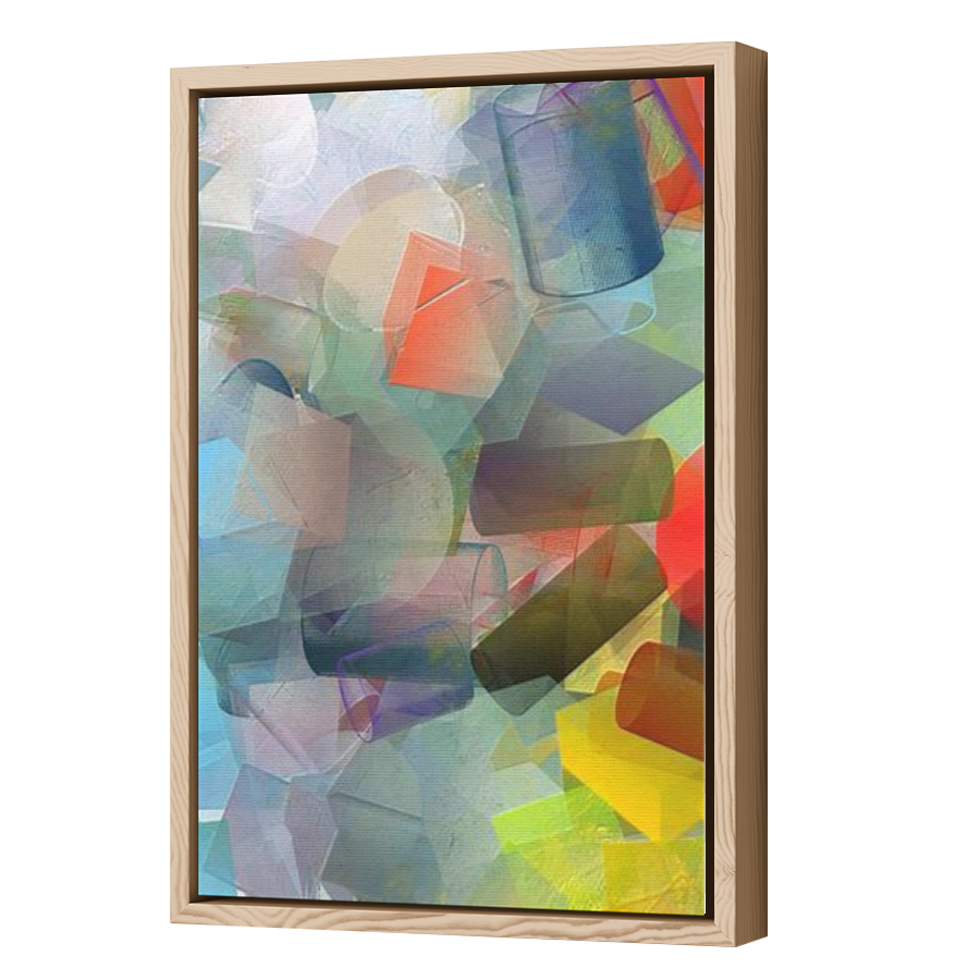 Thumbnail for Canvas - Wood Grain Floating Frame