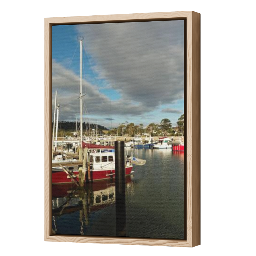Thumbnail for Canvas - Wood Grain Floating Frame