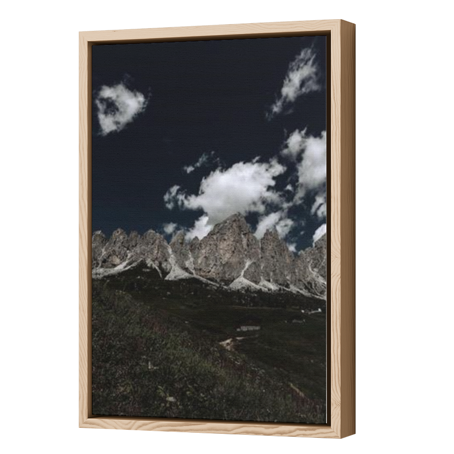 Thumbnail for Canvas - Wood Grain Floating Frame