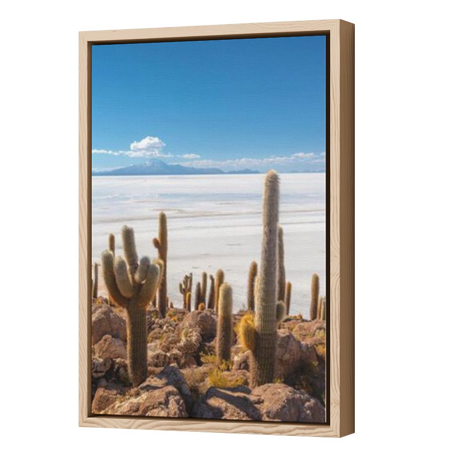 Thumbnail for Canvas - Wood Grain Floating Frame