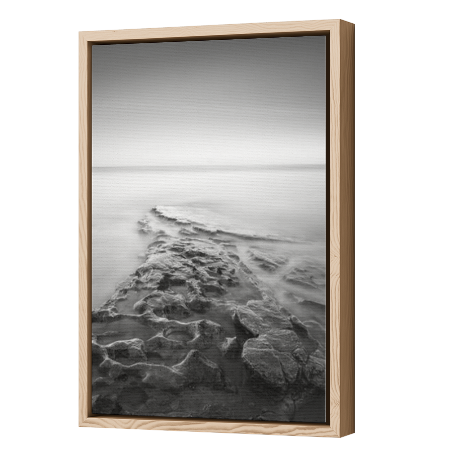 Thumbnail for Canvas - Wood Grain Floating Frame