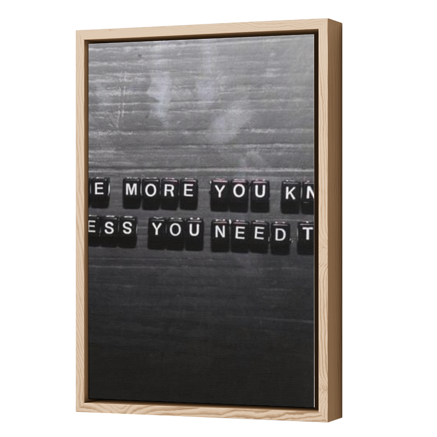 Thumbnail for Canvas - Wood Grain Floating Frame