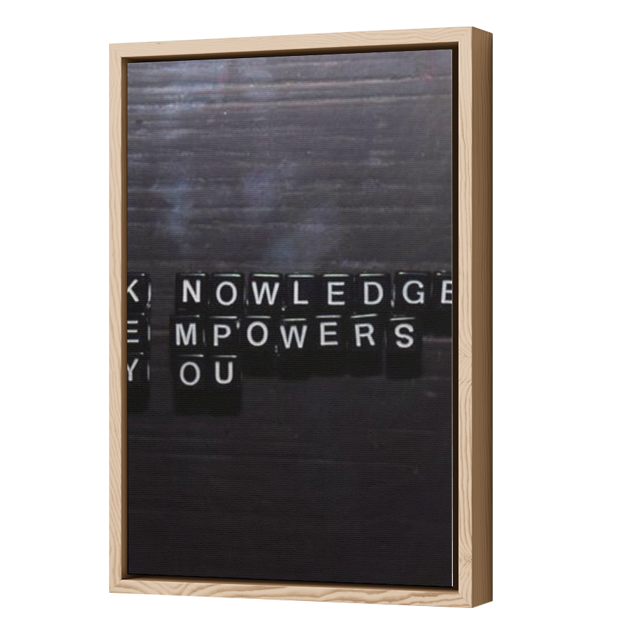 Thumbnail for Canvas - Wood Grain Floating Frame