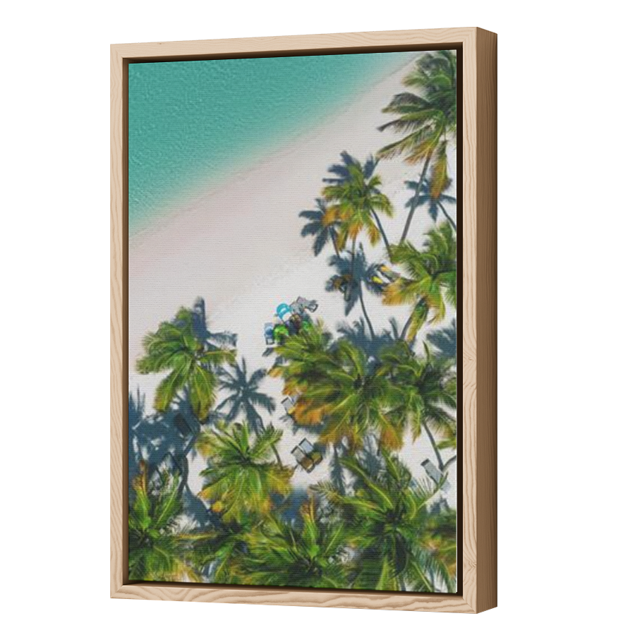 Thumbnail for Canvas - Wood Grain Floating Frame
