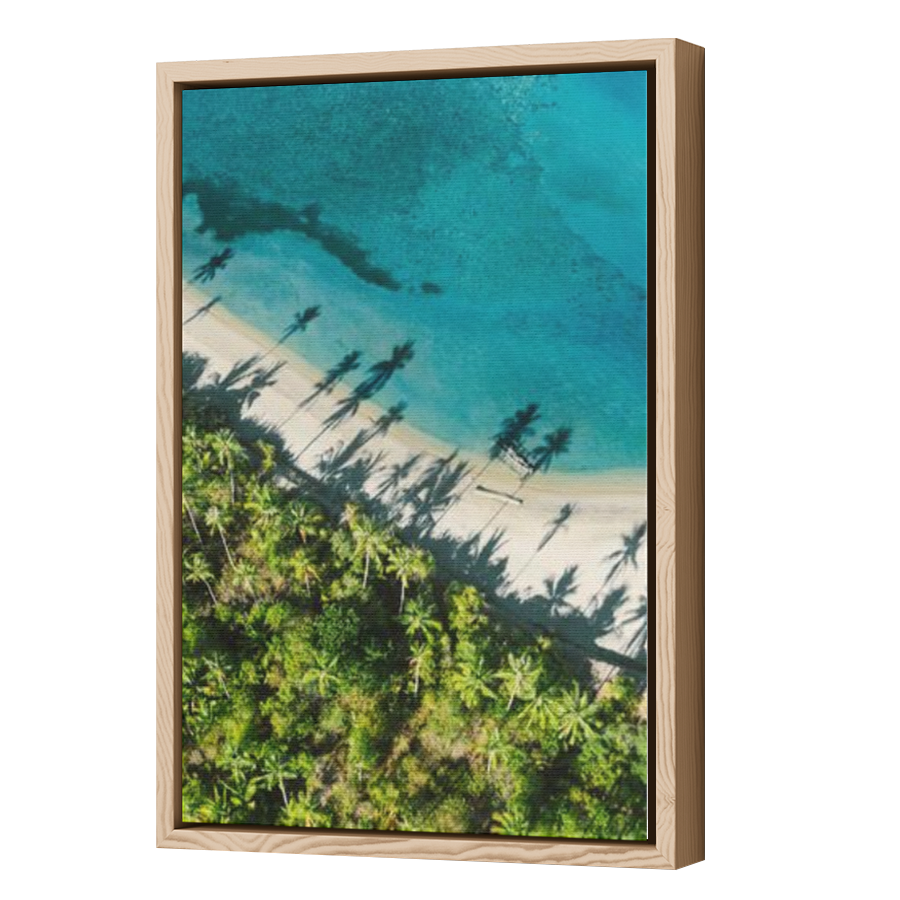 Thumbnail for Canvas - Wood Grain Floating Frame
