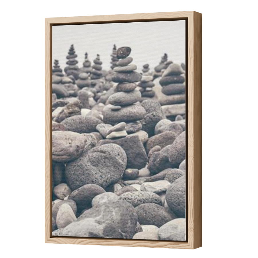 Thumbnail for Canvas - Wood Grain Floating Frame