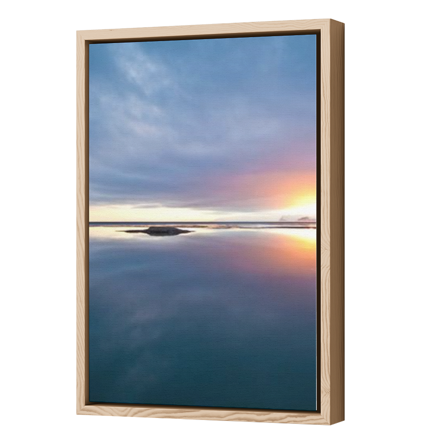 Thumbnail for Canvas - Wood Grain Floating Frame