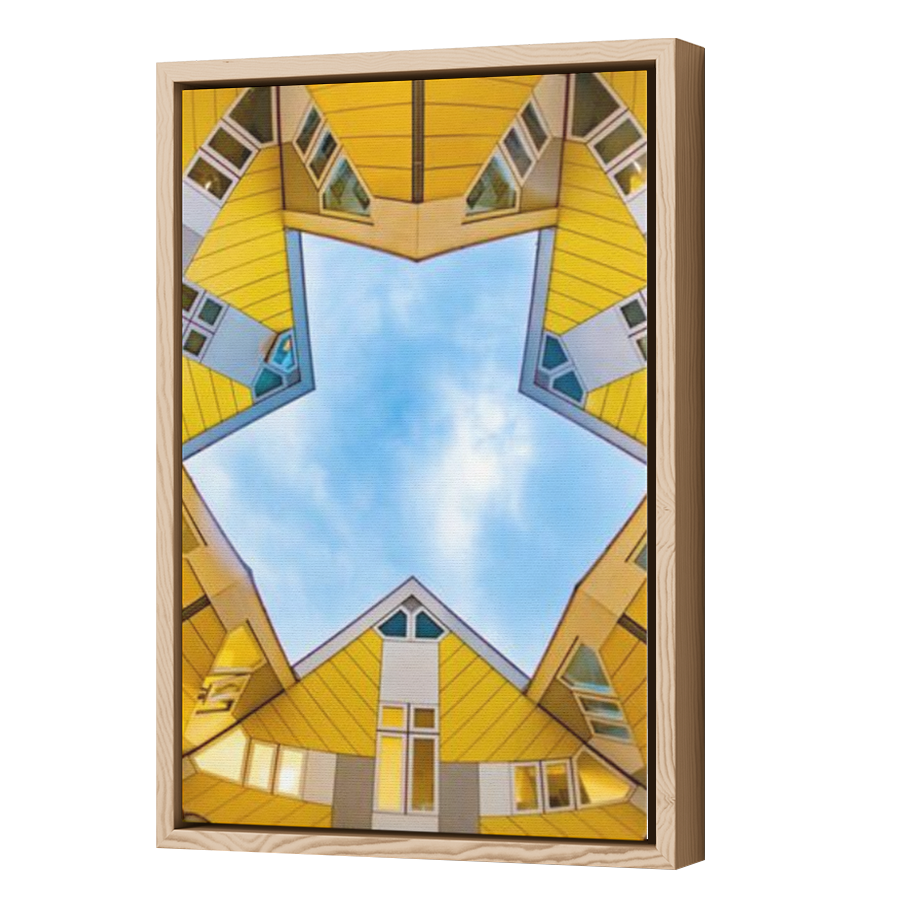 Thumbnail for Canvas - Wood Grain Floating Frame