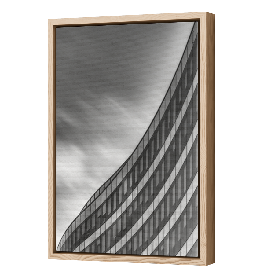 Thumbnail for Canvas - Wood Grain Floating Frame