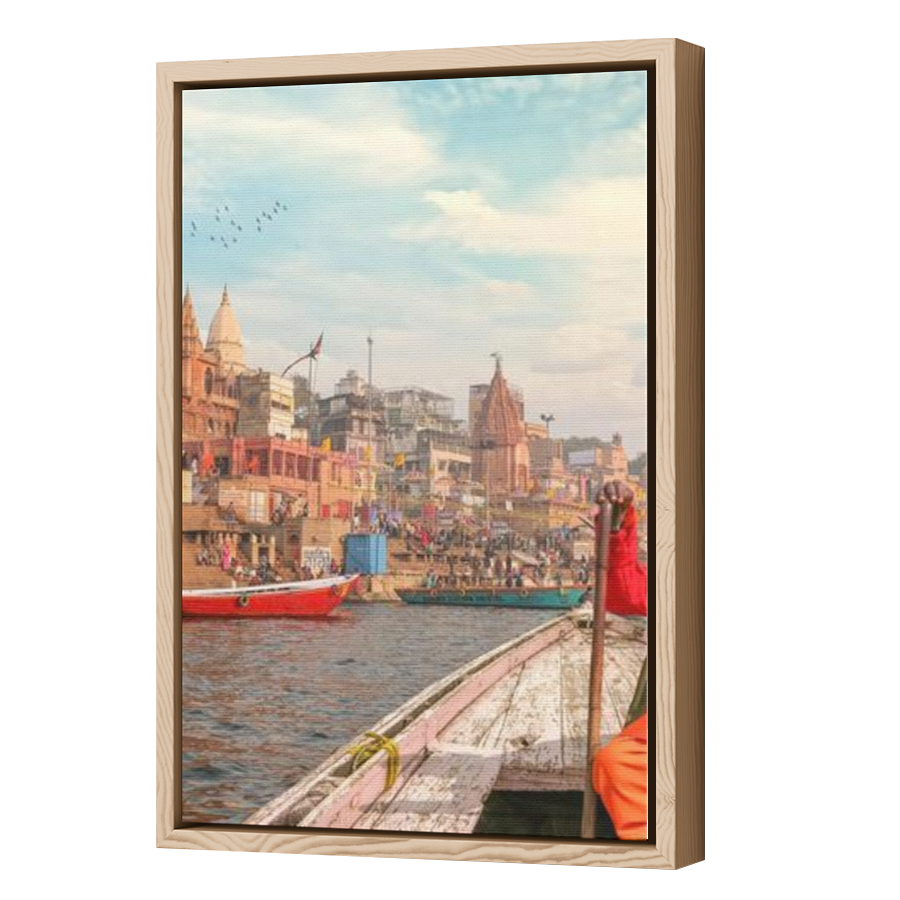 Thumbnail for Canvas - Wood Grain Floating Frame