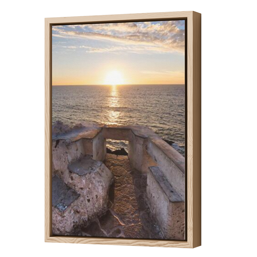 Thumbnail for Canvas - Wood Grain Floating Frame