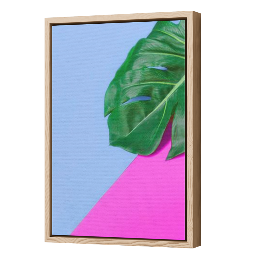 Thumbnail for Canvas - Wood Grain Floating Frame