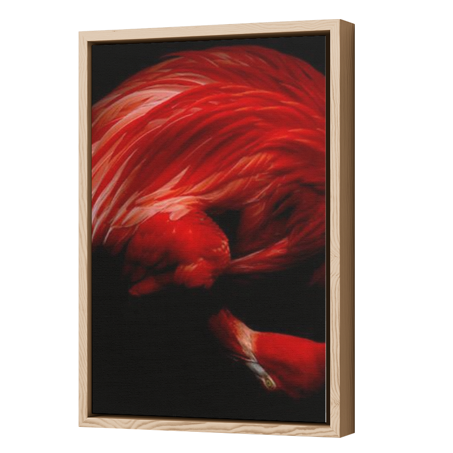 Thumbnail for Canvas - Wood Grain Floating Frame