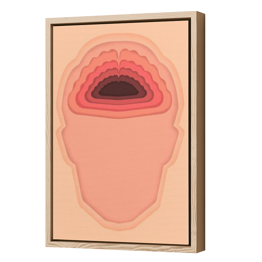 Thumbnail for Canvas - Wood Grain Floating Frame