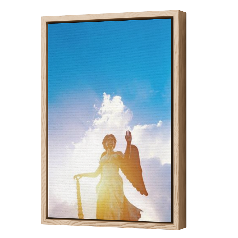 Thumbnail for Canvas - Wood Grain Floating Frame