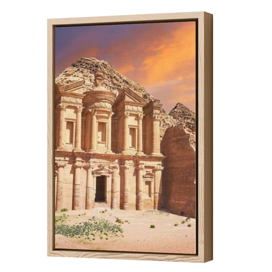 Thumbnail for Canvas - Wood Grain Floating Frame