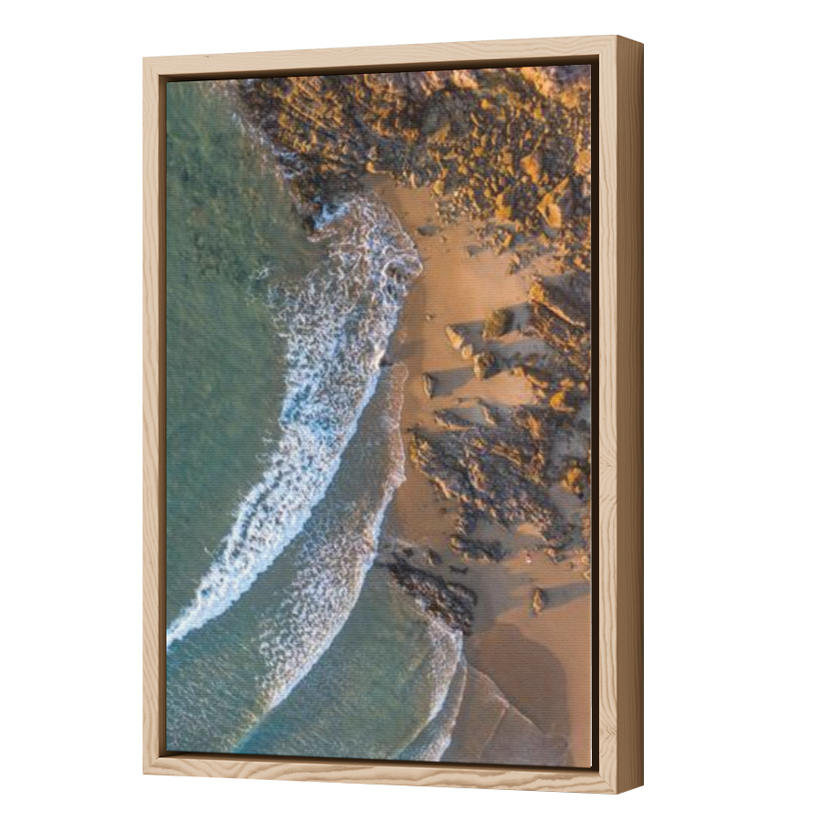 Thumbnail for Canvas - Wood Grain Floating Frame