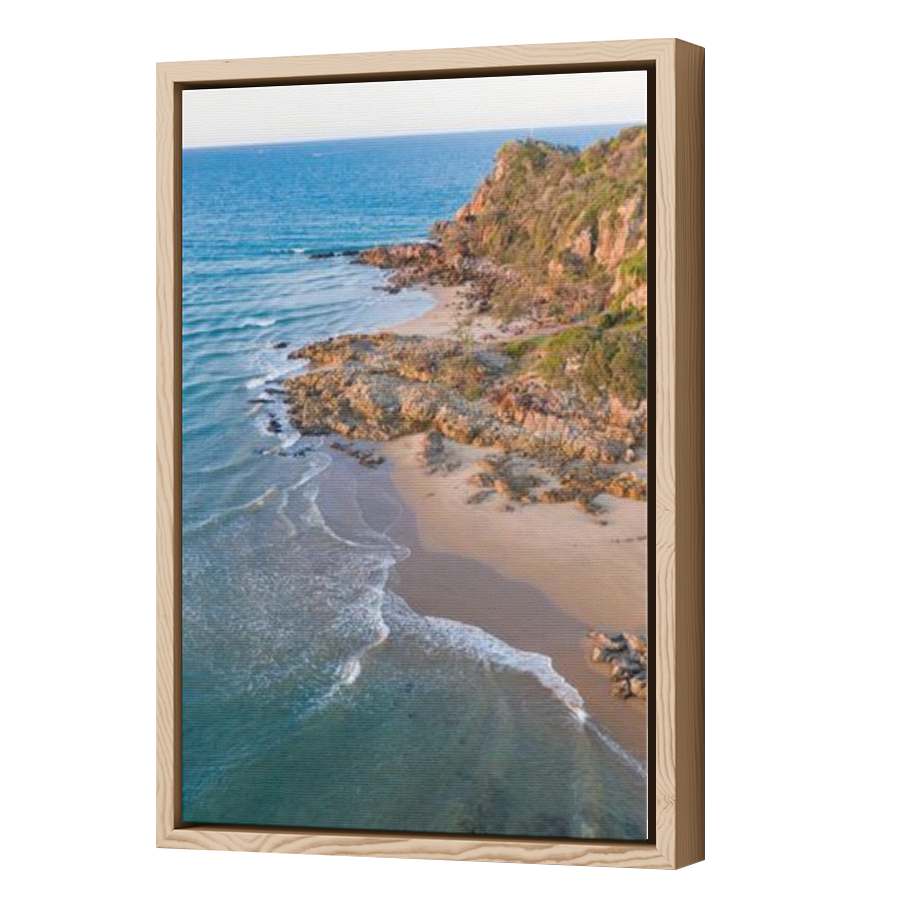 Thumbnail for Canvas - Wood Grain Floating Frame