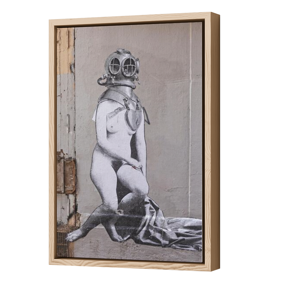 Thumbnail for Canvas - Wood Grain Floating Frame