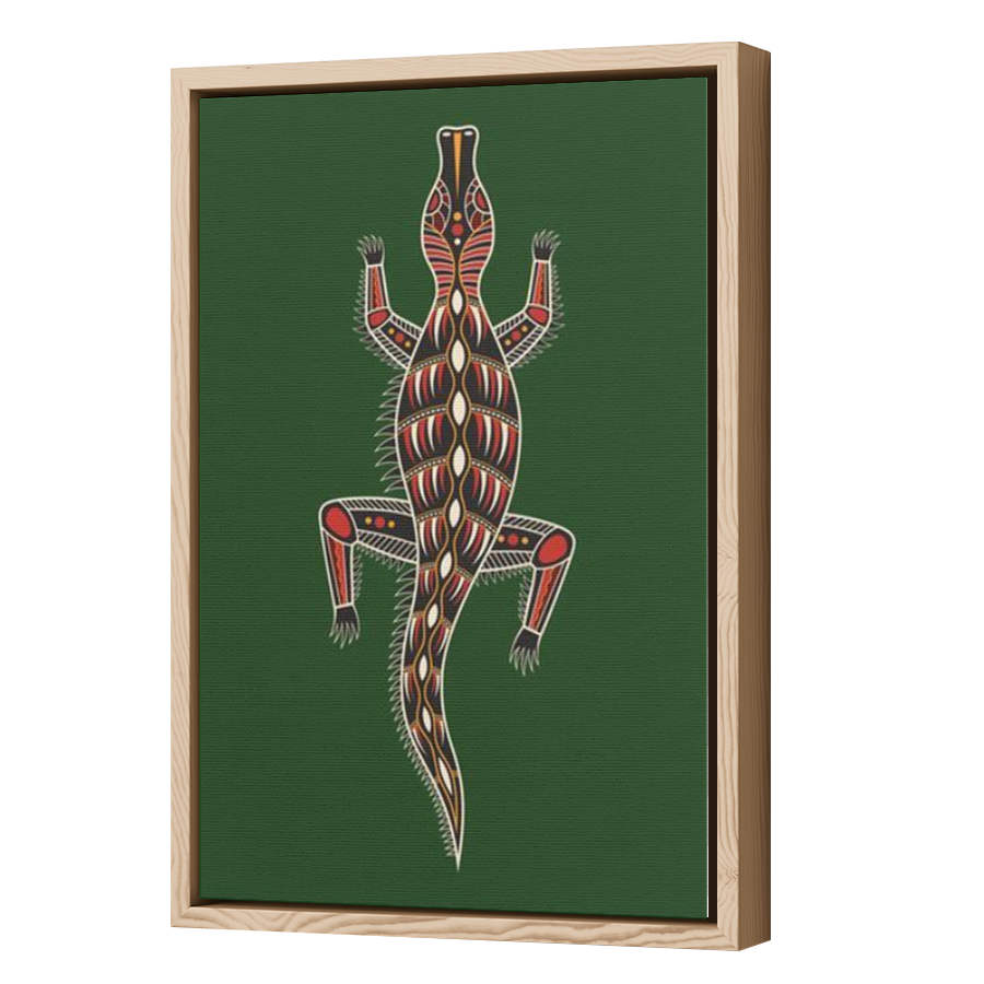 Thumbnail for Canvas - Wood Grain Floating Frame