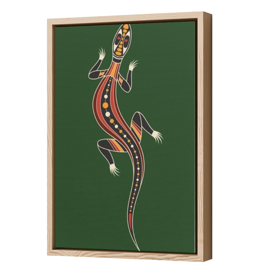 Thumbnail for Canvas - Wood Grain Floating Frame