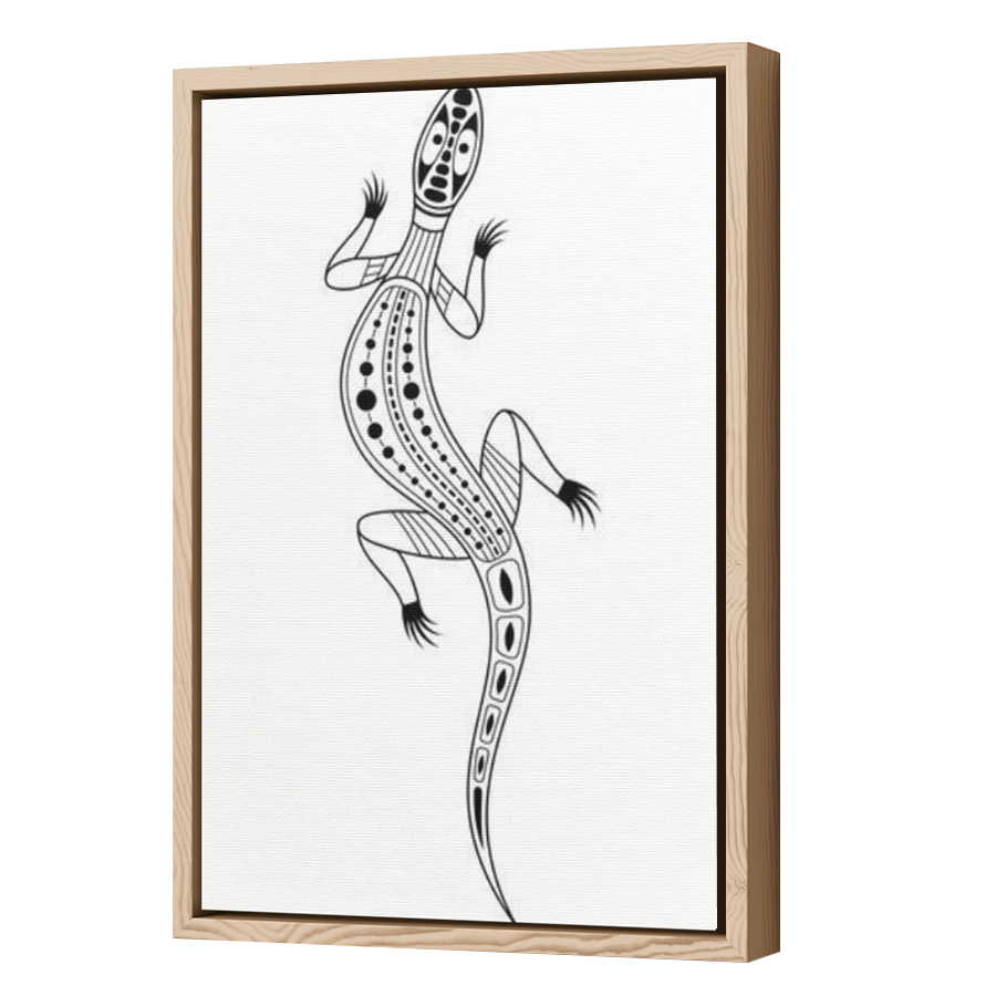Thumbnail for Canvas - Wood Grain Floating Frame