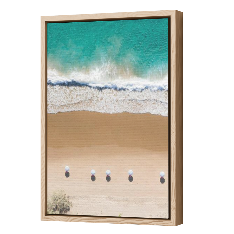 Thumbnail for Canvas - Wood Grain Floating Frame