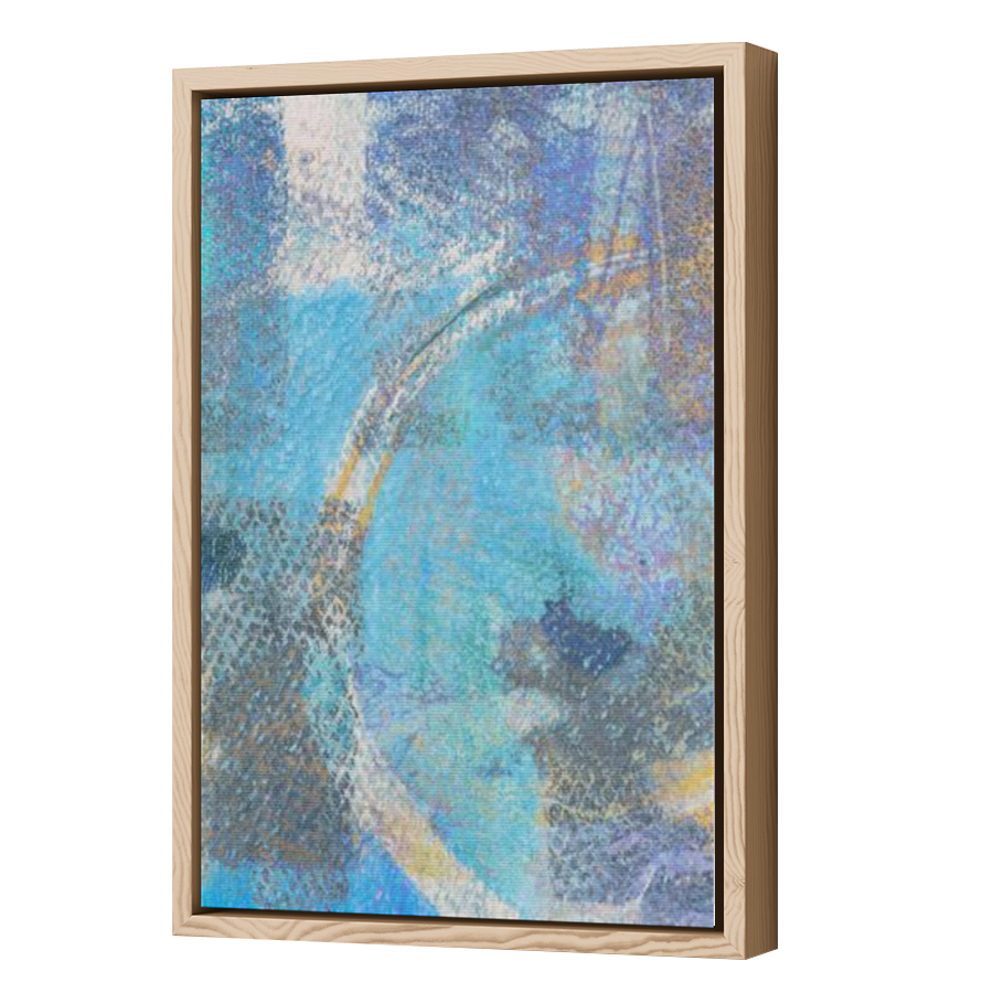 Thumbnail for Canvas - Wood Grain Floating Frame