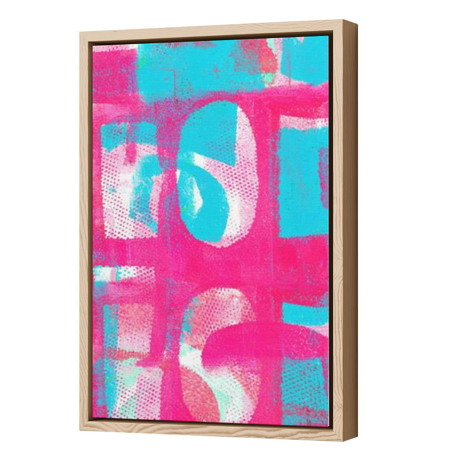 Thumbnail for Canvas - Wood Grain Floating Frame
