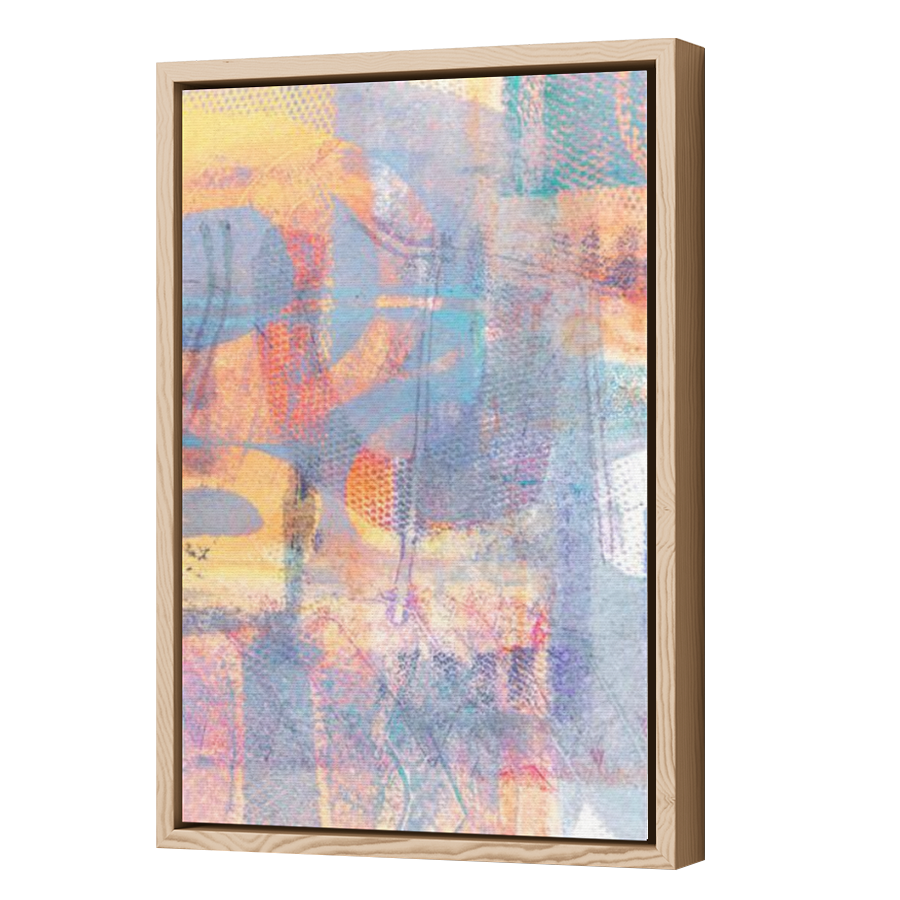 Thumbnail for Canvas - Wood Grain Floating Frame
