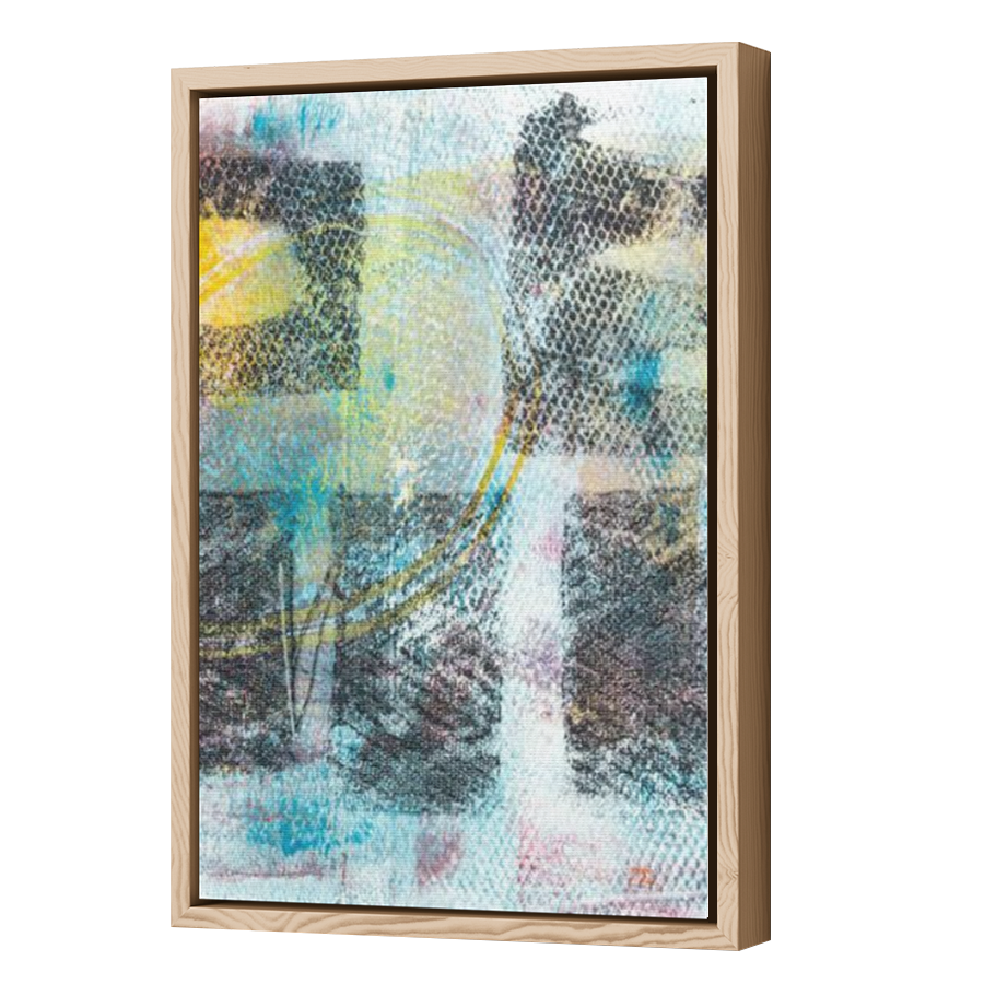 Thumbnail for Canvas - Wood Grain Floating Frame