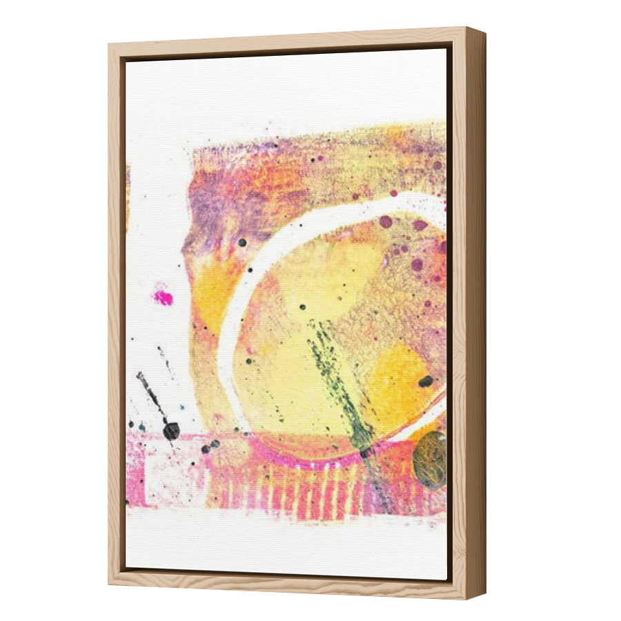 Thumbnail for Canvas - Wood Grain Floating Frame