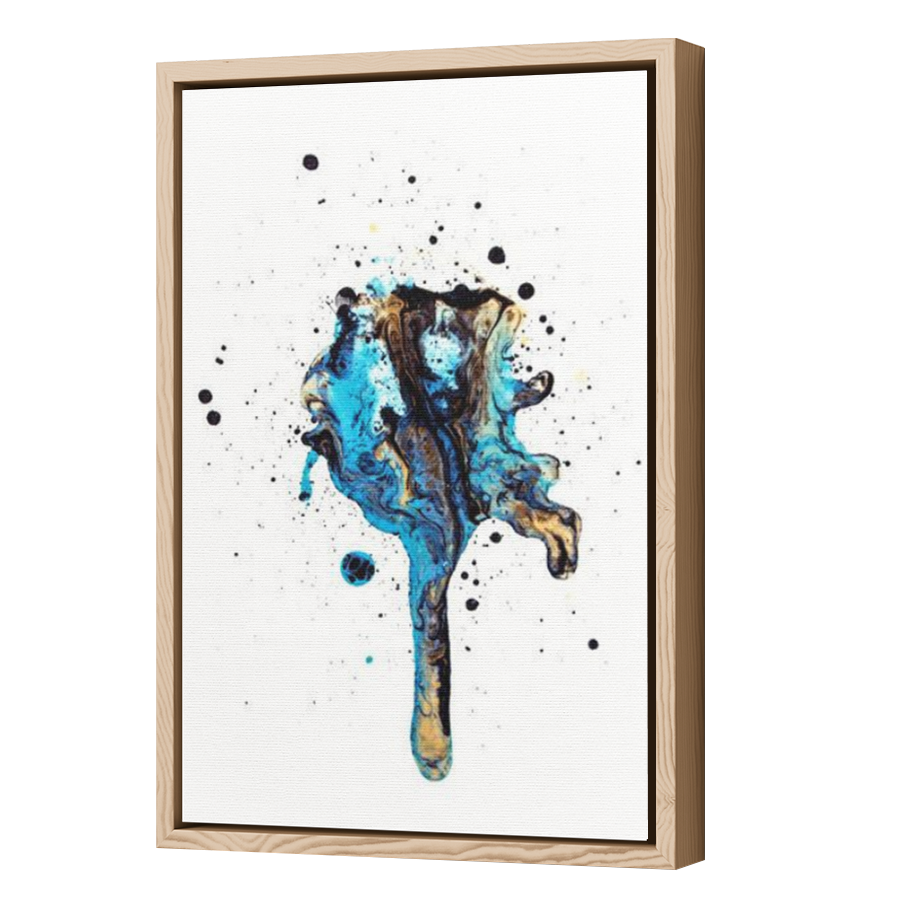Thumbnail for Canvas - Wood Grain Floating Frame