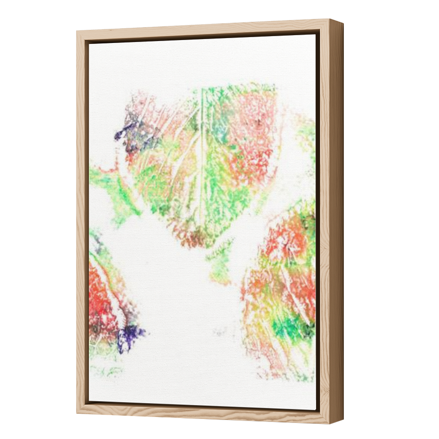 Thumbnail for Canvas - Wood Grain Floating Frame