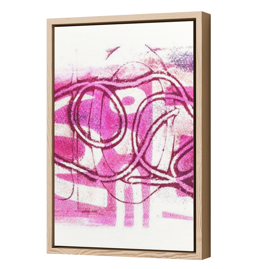 Thumbnail for Canvas - Wood Grain Floating Frame