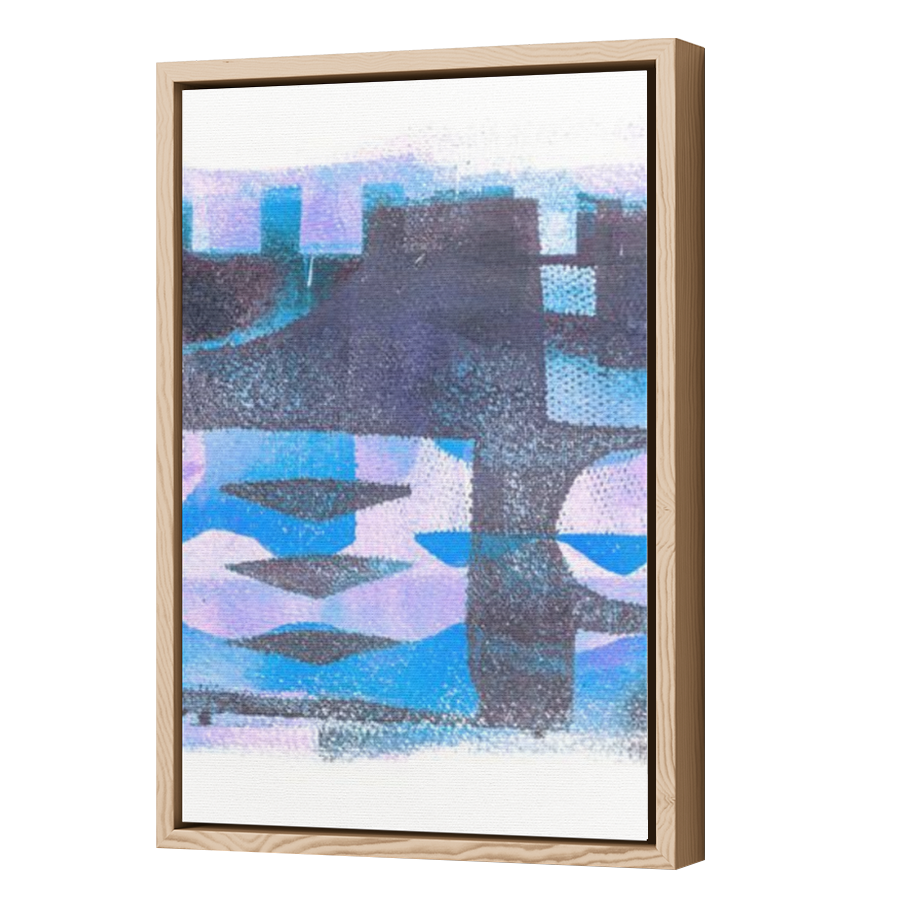 Thumbnail for Canvas - Wood Grain Floating Frame
