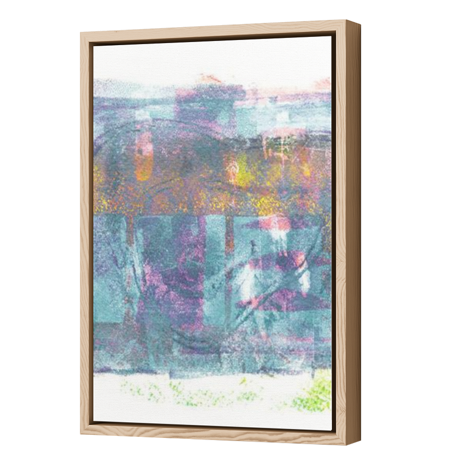 Thumbnail for Canvas - Wood Grain Floating Frame