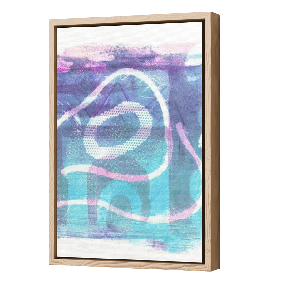 Thumbnail for Canvas - Wood Grain Floating Frame