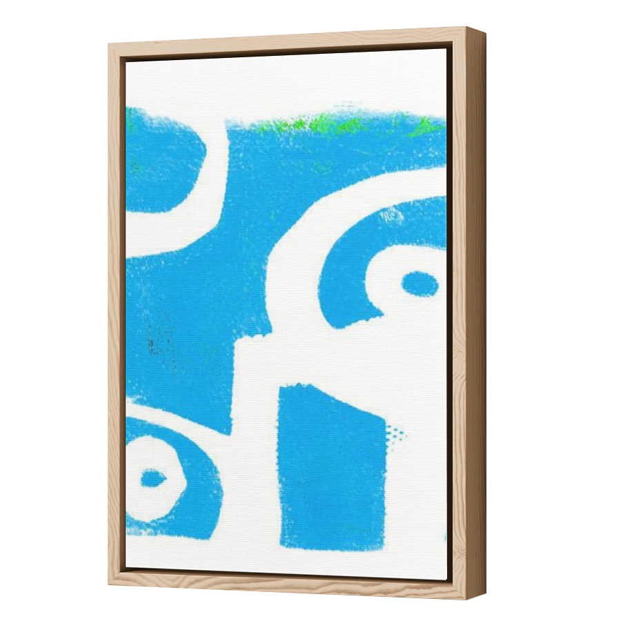 Thumbnail for Canvas - Wood Grain Floating Frame