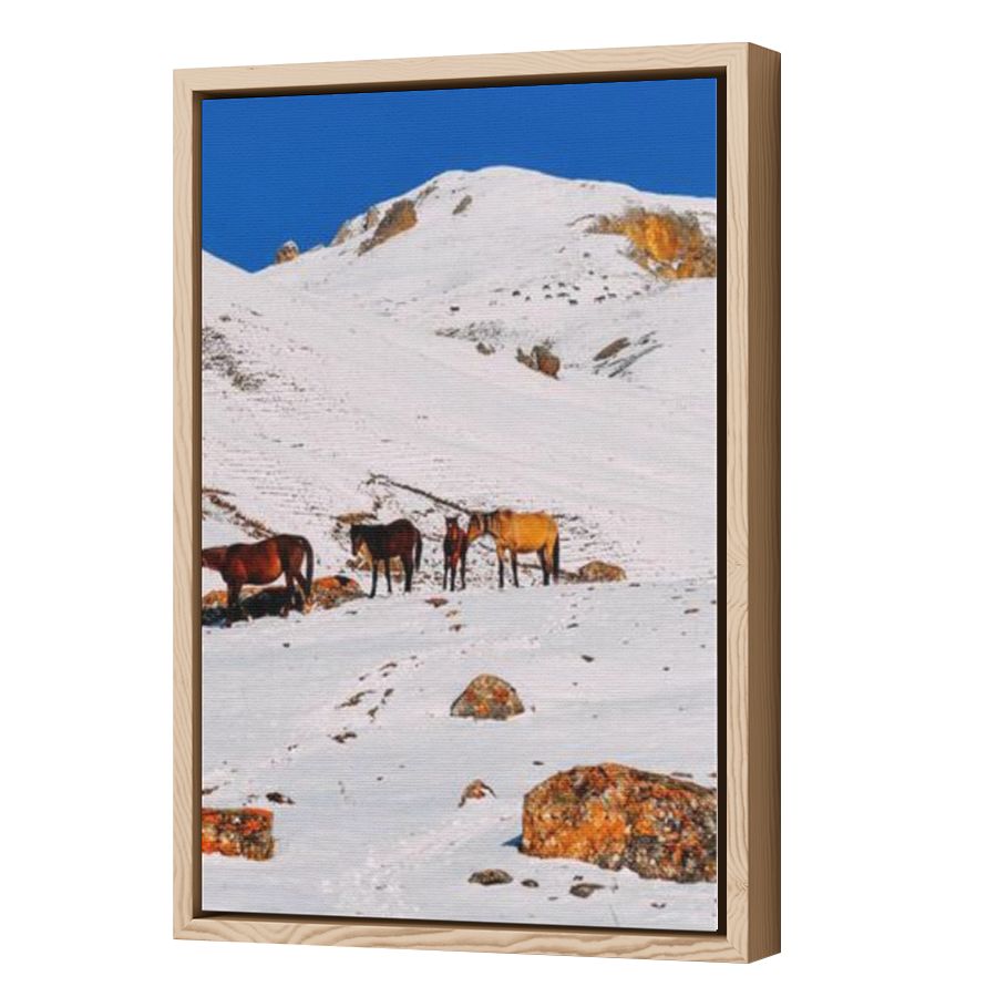 Thumbnail for Canvas - Wood Grain Floating Frame