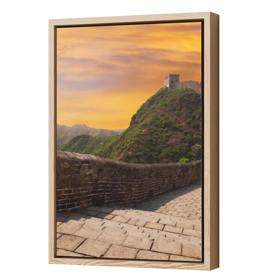 Thumbnail for Canvas - Wood Grain Floating Frame